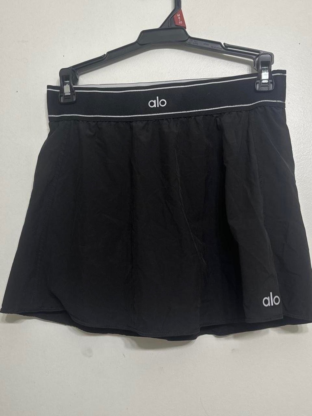 ALO Yoga Black Circle Skirt with Elastic Waistband